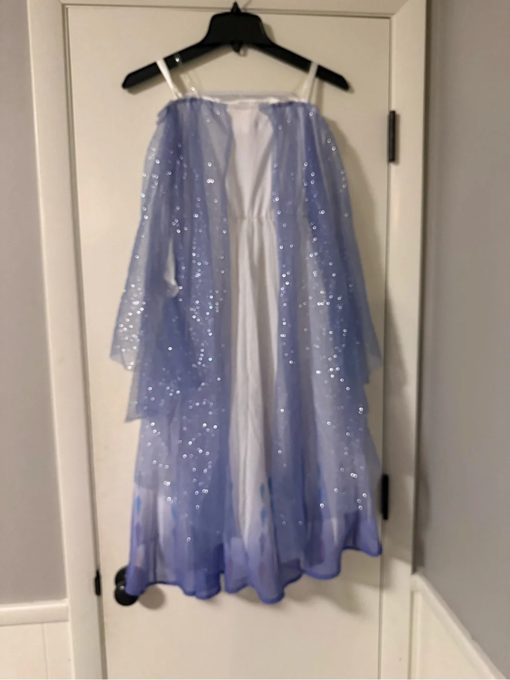 Disney Frozen II Sparkling Blue & White Elsa Princess Costume Dress 7-8M - Picture 2 of 3